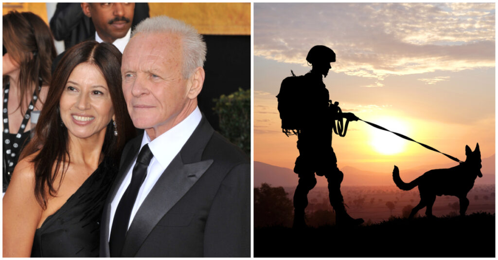 Anthony Hopkins helpt Amerikaanse soldaten herenigen met de dieren die ze hebben gered - dit is hoe